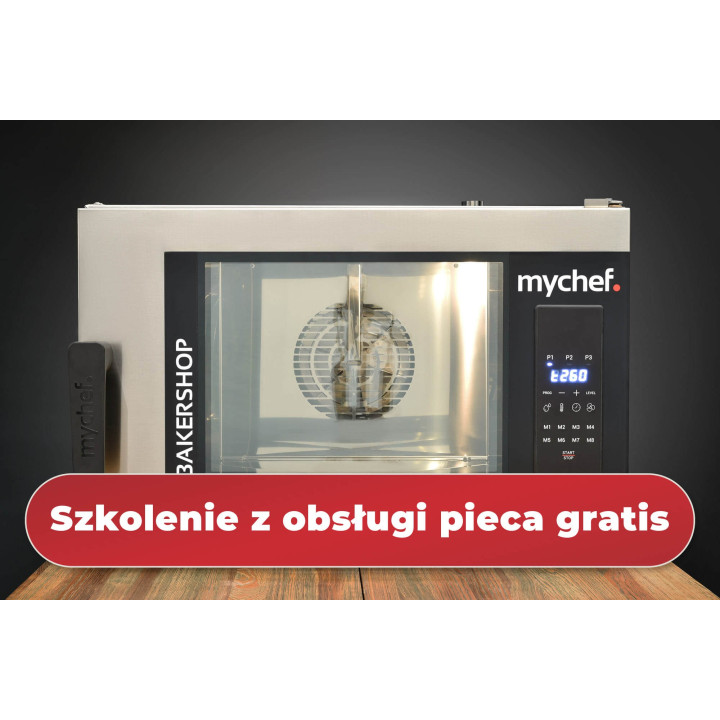 Piec konwekcyjny z naparowaniem | piekarniczy | 4x600x400 mm | 6,3 kW | 400 V | Mychef BAKERSHOP AIR-S 4E RD