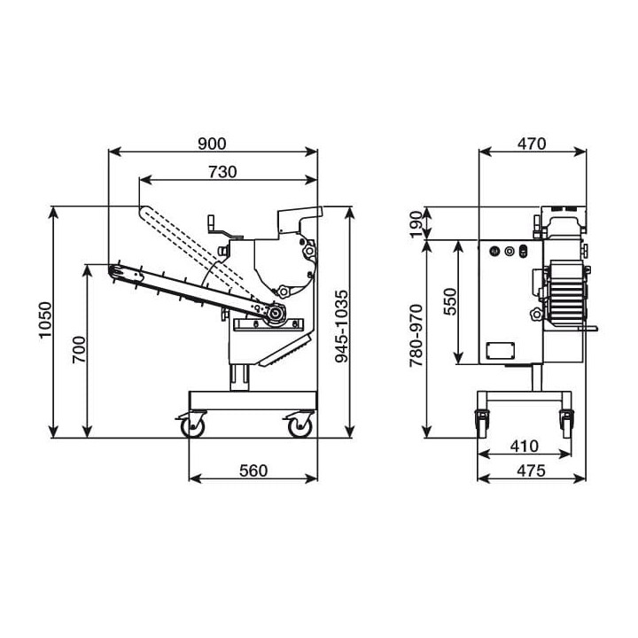 Automatyczna formierka do klopsików | maszyna do formowania klopsików| 0,18 kW | 230V | 4000 szt/h | C/E MBF