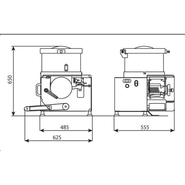 Automatyczna prasa do burgerów  C/E653 | 2100 szt./h
