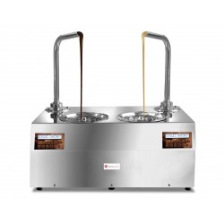 Dyspenser do czekolady | nastawny | dwa zbiorniki 5,5 kg | 1,9 kW | 230V | 740x460x820 mm | CHOCOHOTTWO