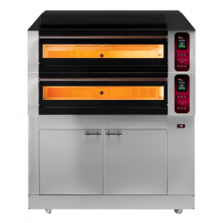 Piec elektryczny do pizzy | dwukomorowy | z garownikiem | 8x30 cm | COMP - 2CL L6