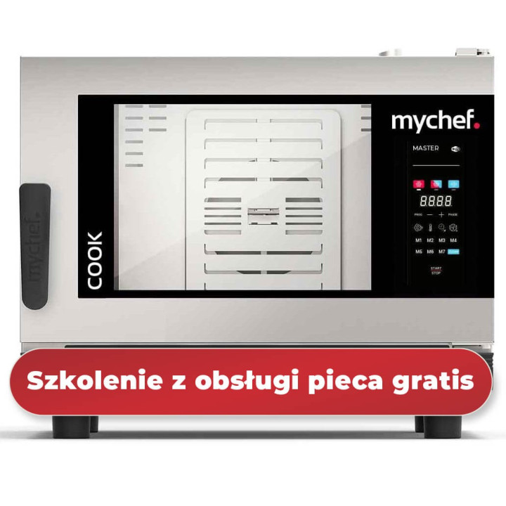 Piec konwekcyjno-parowy elektryczny | automatyczny system myjący | 4xGN1/1 | 6,3 kW | 400 V | Mychef COOK MASTER 041E