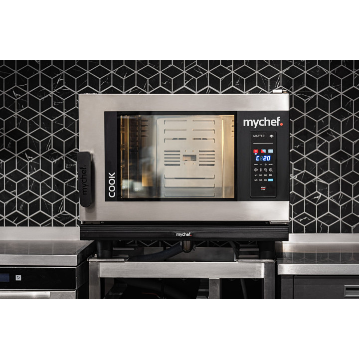Piec konwekcyjno-parowy elektryczny | automatyczny system myjący | 4xGN1/1 | 6,3 kW | 400 V | Mychef COOK MASTER 041E