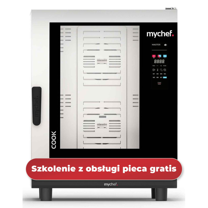 Piec konwekcyjno-parowy elektryczny | automatyczny system myjący | 10xGN1/1 | 18,6 kW | 400 V | Mychef COOK MASTER 101E