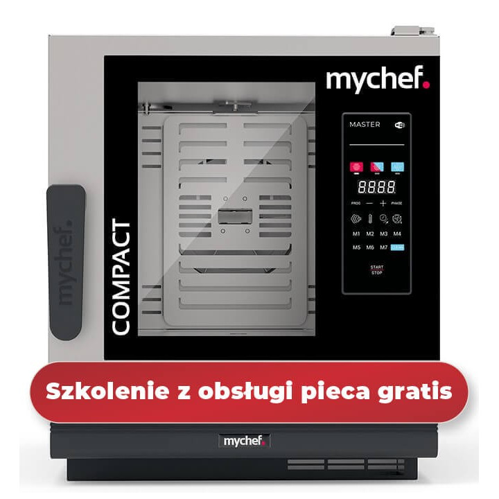 Piec konwekcyjno-parowy elektryczny | automatyczny system myjący | 6xGN1/1 | 7,3 kW | 400 V | Mychef Cook MASTER Compact 061E