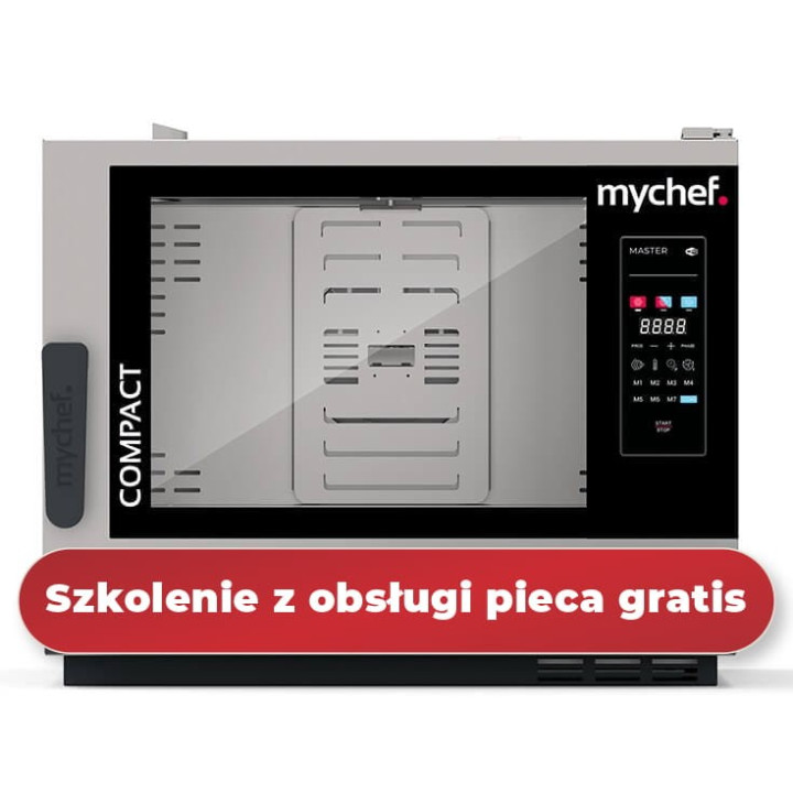Piec konwekcyjno-parowy elektryczny | automatyczny system myjący | 6xGN1/1 | 7,3 kW | 400 V | Mychef Cook MASTER Compact 061TE