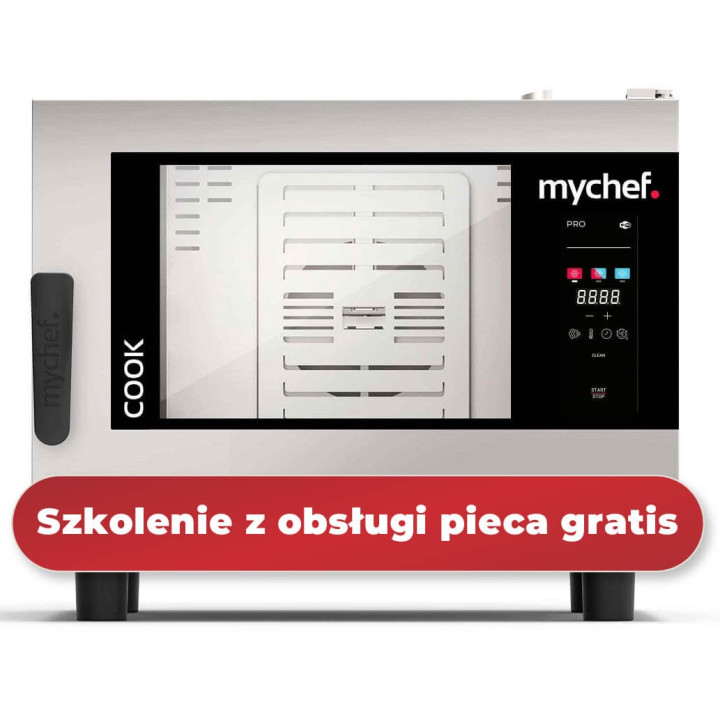 Piec konwekcyjno-parowy elektryczny | automatyczny system myjący | 4xGN1/1 | 6,3 kW | 400 V | Mychef COOK PRO 041E