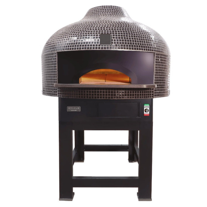 Piec do pizzy neapolitańskiej CRATOS 9 Mosaico | elektryczny | 9xØ30 cm | 2x400x600 mm | 15,25 kW | 1600x1635x1380 mm