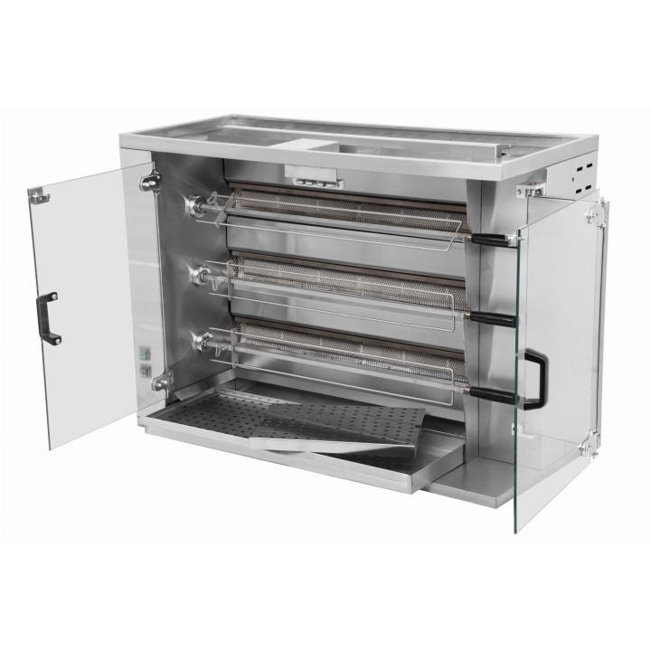 Rożen | opiekacz do kurczaków gazowy | wsad 15 kurczaków CRG3