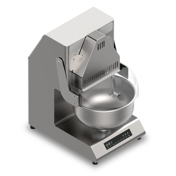 Mikser spiralny | wyjmowane ramiona | regulacja prędkości | panel dotykowy | 10 l | 0,75 kW | 230V | DAM 10 EL