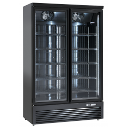Szafa chłodnicza przeszklona DC1080BB | 1081 l | 1253x710x2003 mm