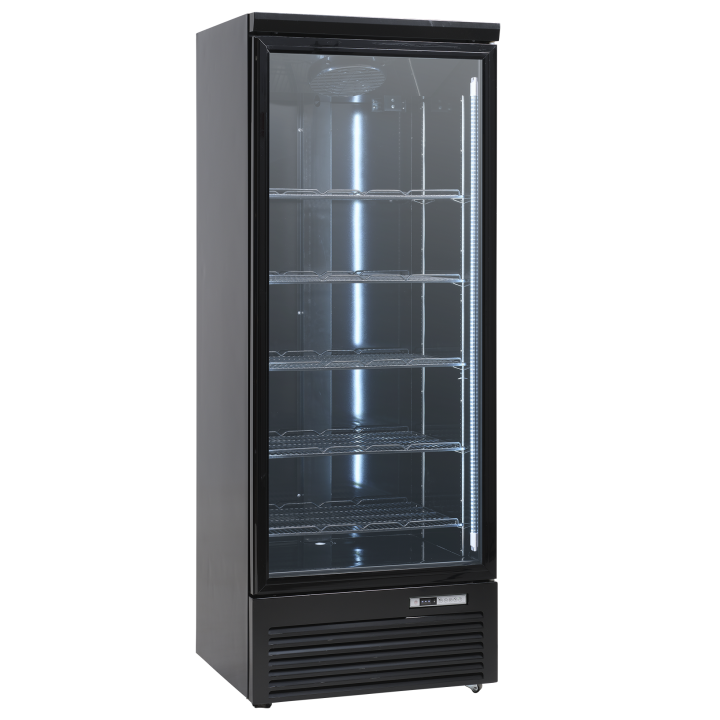 Szafa chłodnicza przeszklona DC614BB | 614 l | 750x710x2003 mm