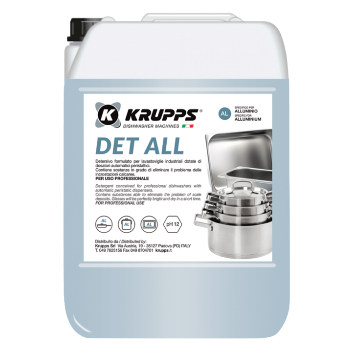 Profesjonalny płyn do mycia naczyń aluminiowych KRUPPS 12 kg | DET ALL