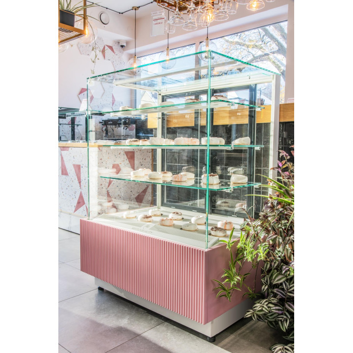 Witryna cukiernicza chłodnicza Dolce Visione Basic 1300 | 1300x670x1300 mm