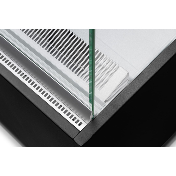 Witryna cukiernicza chłodnicza Dolce Visione Premium 1300 | wnętrze ze stali nierdzewnej | 1300x670x1300 mm