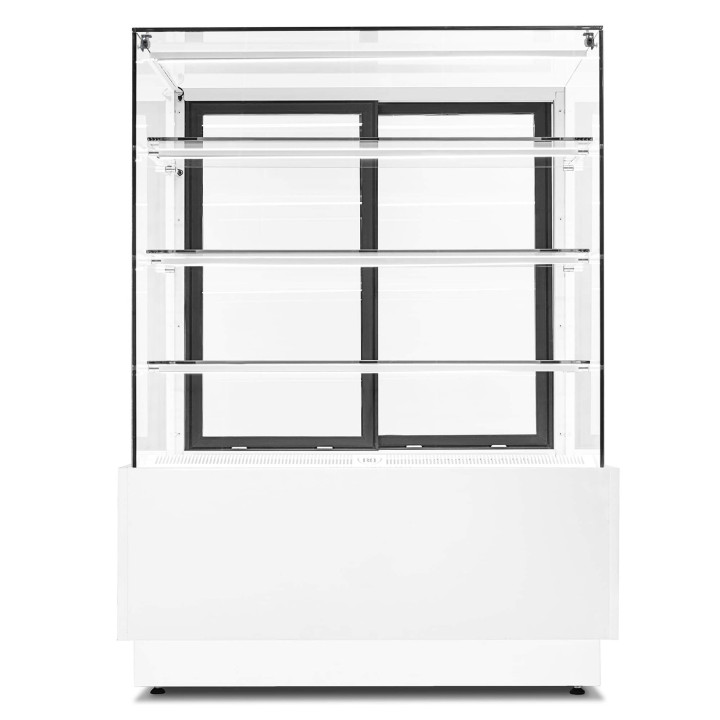 Witryna cukiernicza chłodnicza Dolce Visione Basic 900 BIANCO | 900x670x1300 mm | białe wnętrze