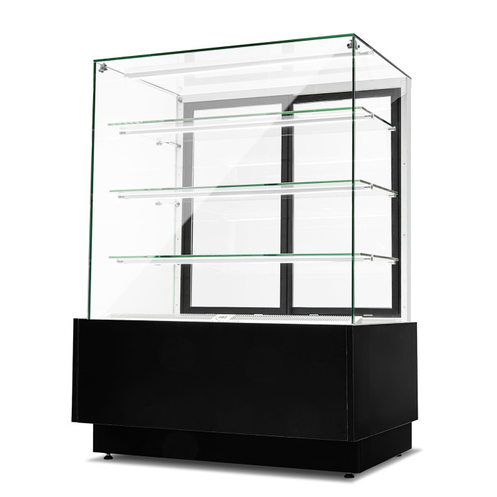 Witryna cukiernicza chłodnicza Dolce Visione Basic 900 BIANCO | 900x670x1300 mm | białe wnętrze