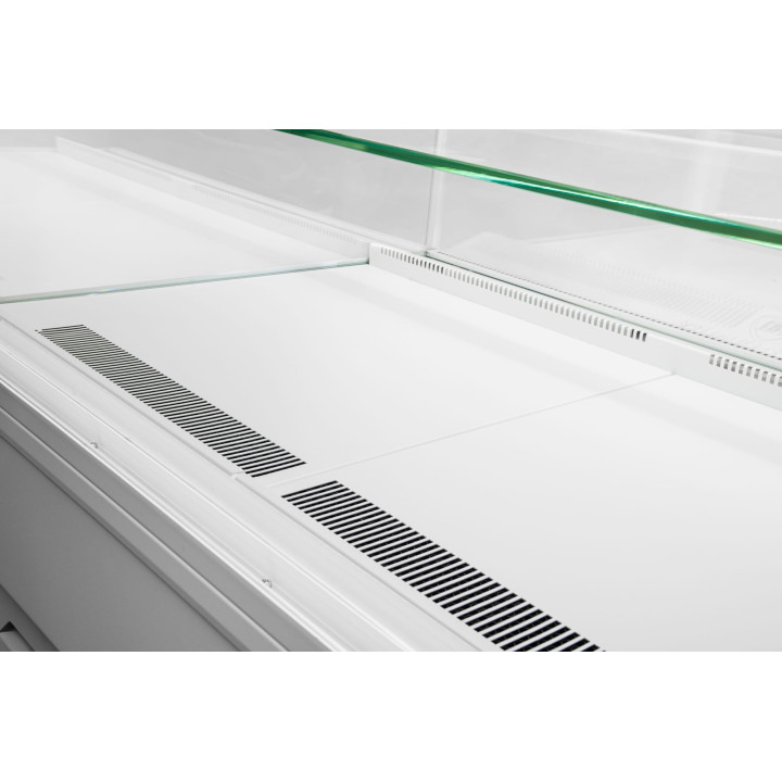 Witryna cukiernicza chłodnicza Dolce Visione Basic 900 BIANCO | 900x670x1300 mm | białe wnętrze