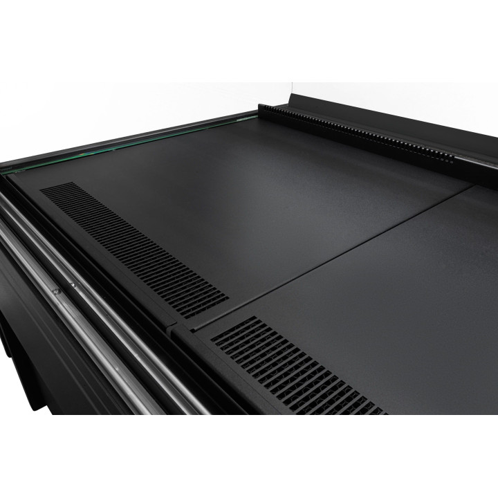 Witryna cukiernicza neutralna Dolce Visione Breve Neutro Premium 1300 | podświetlany cokół | wersja obniżona | 1300x670x1110+/-1