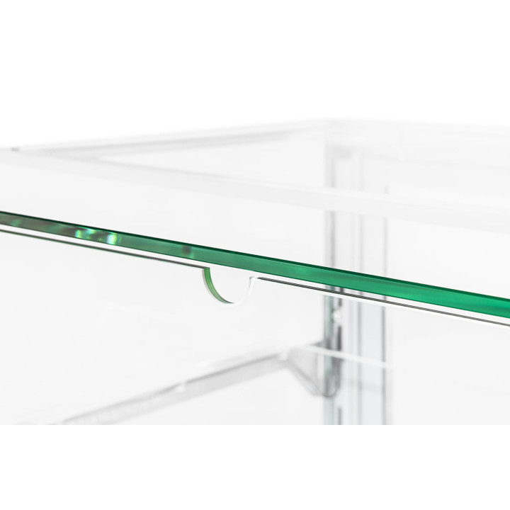 Witryna cukiernicza neutralna Dolce Visione Neutro Premium 1300 | wnętrze ze stali nierdzewnej | 1300x670x1300 mm