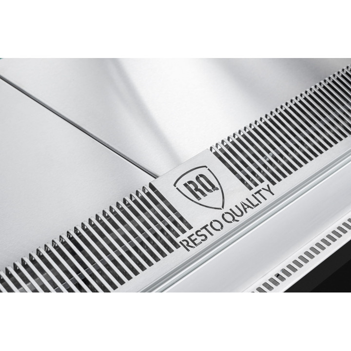 Witryna cukiernicza neutralna Dolce Visione Neutro Premium 1300 | wnętrze ze stali nierdzewnej | 1300x670x1300 mm