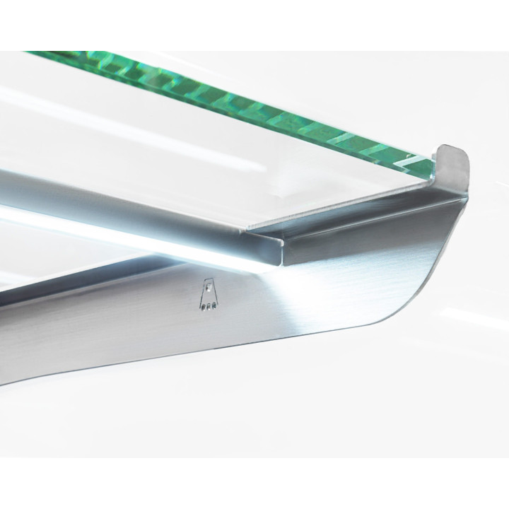 Witryna cukiernicza neutralna Dolce Visione Neutro Premium 1300 | wnętrze ze stali nierdzewnej | 1300x670x1300 mm