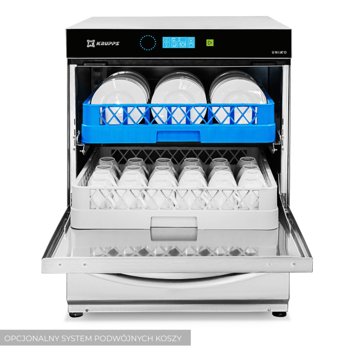 Zmywarka uniwersalna | kosz 500x500 | opcja systemu podwójnych koszy | zbiornik - bojler - atmosferyczny | 5,92kW | 400V | KRUPP