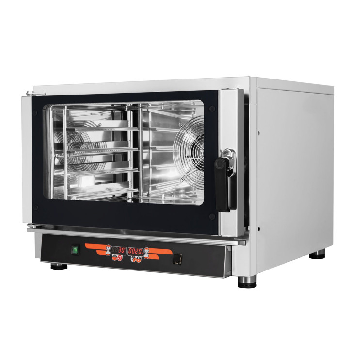 Piec konwekcyjno-parowy FED04 | 4xGN1/1 | 4x600x400 | sonda | 9 programów | 5,45kW
