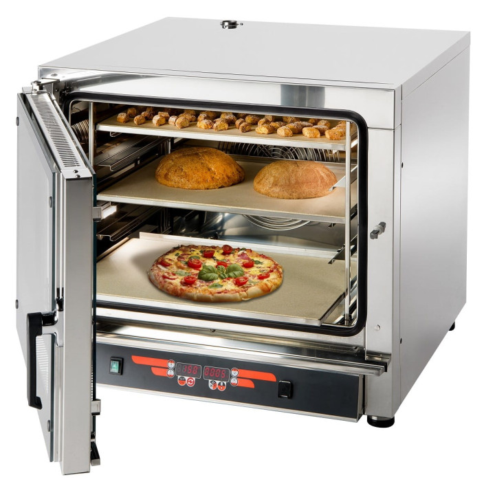 Piec konwekcyjno-parowy FED06 | 6xGN1/1 | 6x600x400 | sonda | 9 programów | 7,65kW