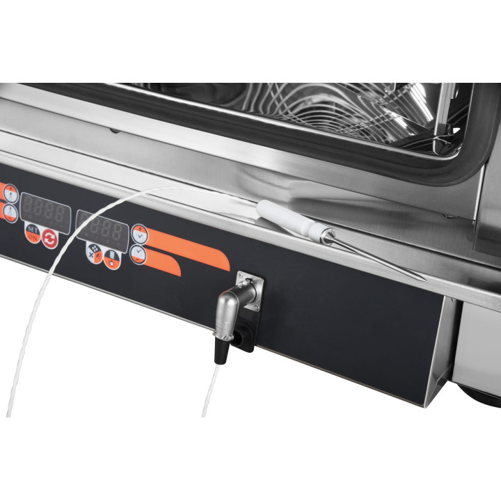 Piec konwekcyjno-parowy FED07 | 7xGN1/1 | 7x600x400 | sonda | 9 programów | 10,7kW