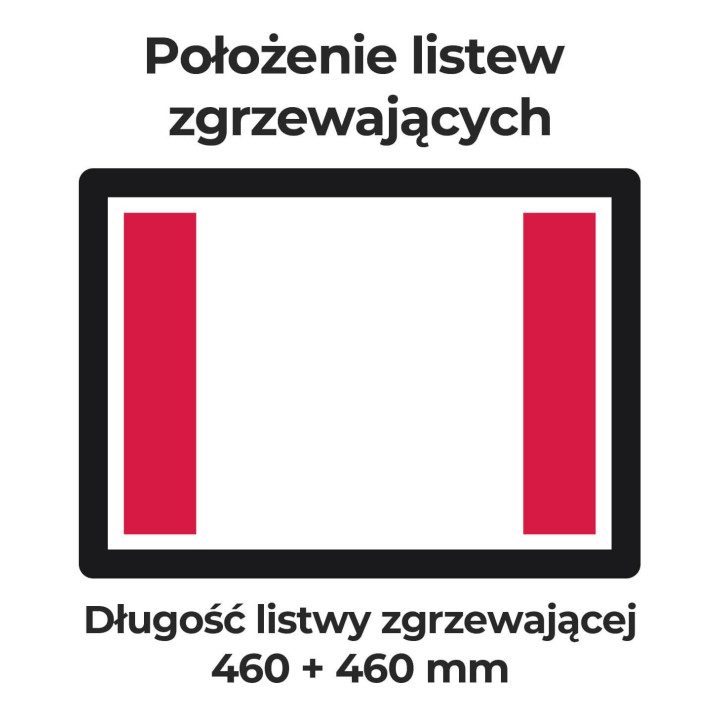 Pakowarka próżniowa komorowa iSENSOR M | wolnostojąca | listwa 460 + 460 mm | pompa BUSCH 40 m3/h | 1,12 kW | 930x607x1046 mm | 