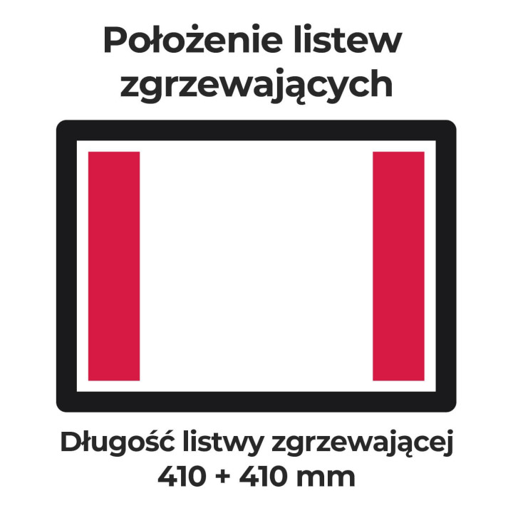 Pakowarka próżniowa komorowa iSENSOR S | wolnostojąca | listwa 410 + 410 mm | pompa BUSCH 20 m3/h | 0,75 kW | 853x537x1032 mm | 
