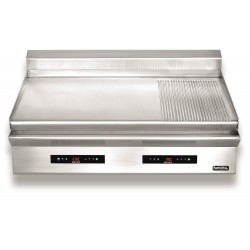 Płyta grillowa elektryczna | energooszczędna | nastawna | podwójna | gładko-ryflowana | Zernike | GE1270D2C