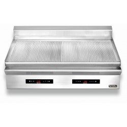 Płyta grillowa elektryczna | energooszczędna | nastawna | podwójna | ryflowana | Zernike | GE1290T2C