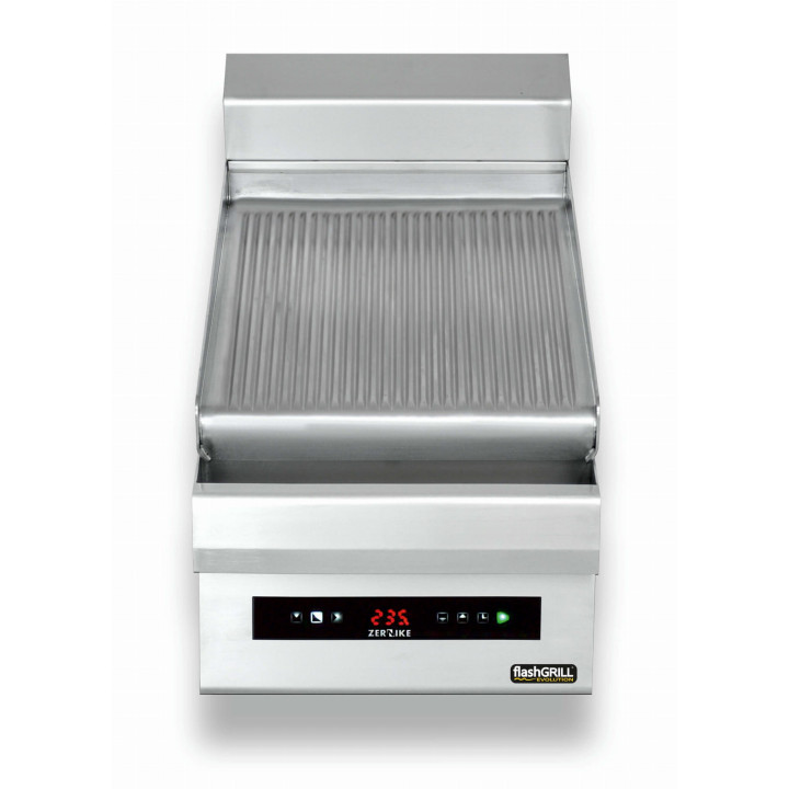 Płyta grillowa elektryczna | energooszczędna | nastawna | pojedyncza | ryflowana | Zernike | GE4090T1C