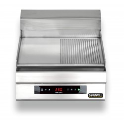 Płyta grillowa elektryczna | energooszczędna | nastawna | gładko-ryflowana | Zernike | GE5060D1C