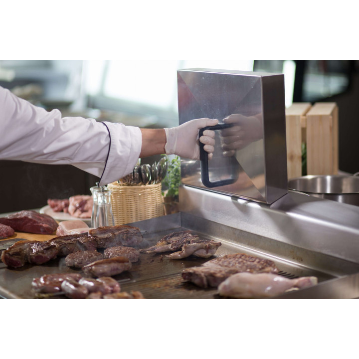 Płyta grillowa elektryczna | energooszczędna | nastawna | gładko-ryflowana | Zernike | GE5060D1C