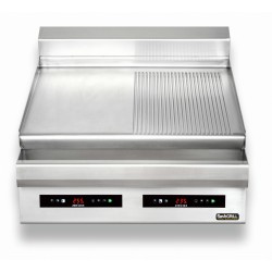 Płyta grillowa elektryczna | energooszczędna | nastawna | podwójna | gładko-ryflowana | Zernike | GE8070D2C