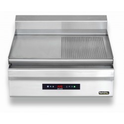 Płyta grillowa elektryczna | energooszczędna | nastawna | podwójna | gładko-ryflowana | Zernike | GE8090D1C