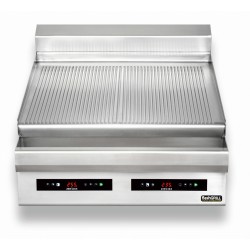 Płyta grillowa elektryczna | energooszczędna | nastawna | podwójna | ryflowana | Zernike | GE8090T2C