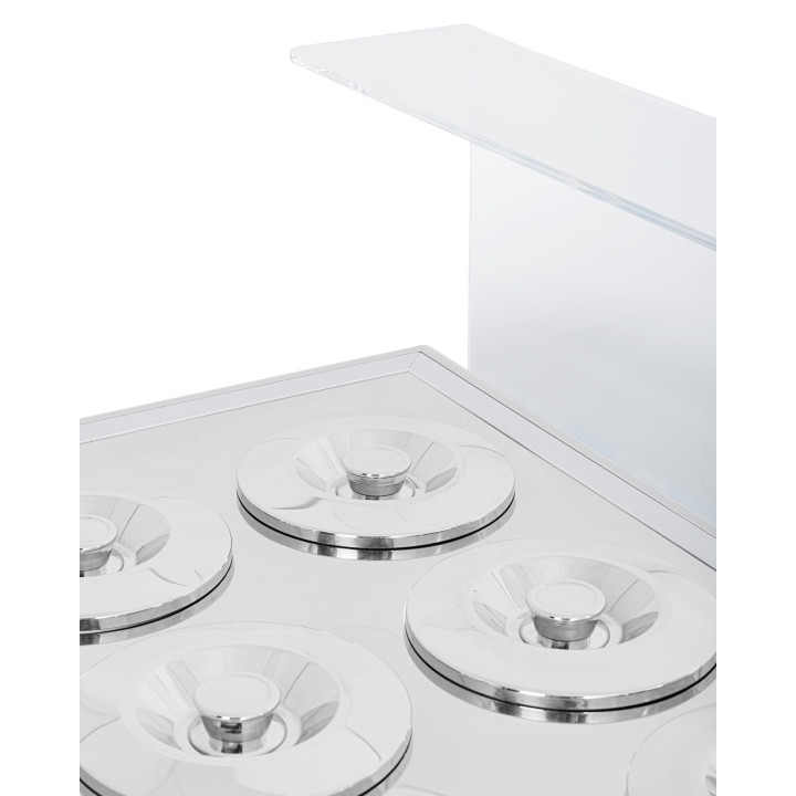 Dystrybutor do lodów | witryna do lodów | konserwator | retro | 10 tub | okrągłe kuwety | 1503x670x895 mm | GELATO POZETTI 10