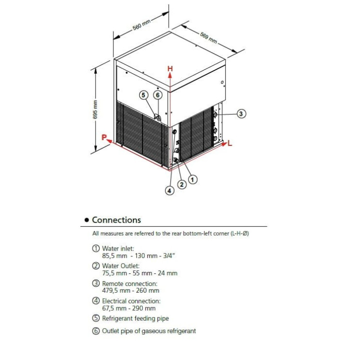 Łuskarko-Grudkarka Frozen Snow | 510kg/24h | GM1200 SPLIT