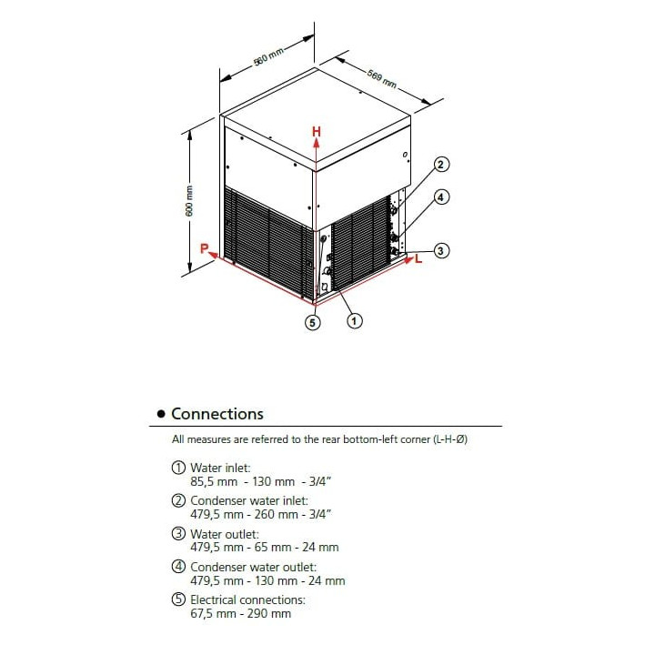 Łuskarko-Grudkarka Frozen Snow | 160 kg/24h | system chłodzenia powietrzem | GM360A