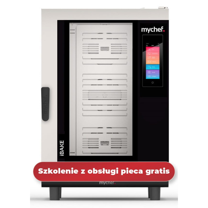 Piec konwekcyjno-parowy gazowy | piekarniczo-cukierniczy | automatyczny system myjący | 10x600x400 |  20 kW | 230 V | Mychef iBa