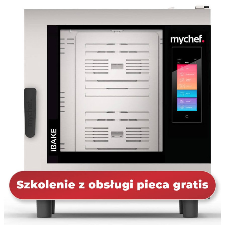 Piec konwekcyjno-parowy elektryczny | piekarniczo-cukierniczy | automatyczny system myjący | 6x600x400 |  12,6 kW | 400 V | Mych