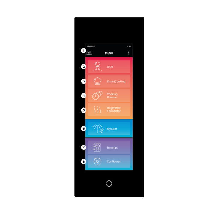 Piec konwekcyjno-parowy gazowy | piekarniczo-cukierniczy | automatyczny system myjący | 6x600x400 |  13 kW | 230 V | Mychef iBak