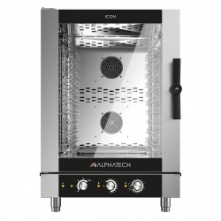 Piec konwekcyjno-parowy ICEM101E | 10x GN 1/1 | 10x 600x400 | Alphatech by Lainox  | sterowanie manualne