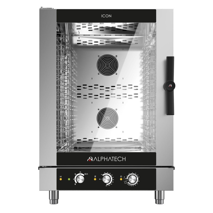 Piec konwekcyjno-parowy ICEM101E | 10x GN 1/1 | 10x 600x400 | Alphatech by Lainox  | sterowanie manualne
