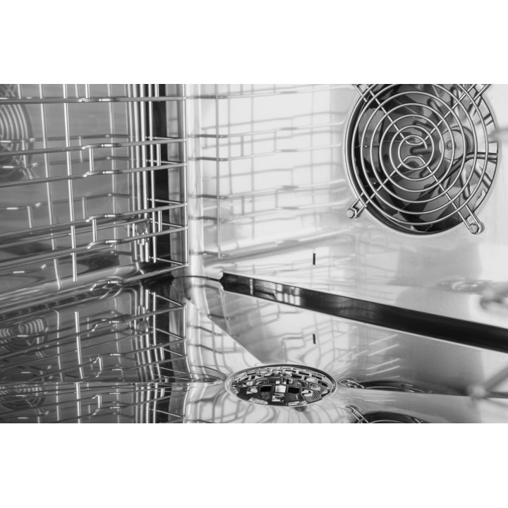 Piec konwekcyjno-parowy ICET051E | automatyczny system myjący | 5x GN 1/1 | 5x 600x400 | Alphatech by Lainox  | sterowanie elekt