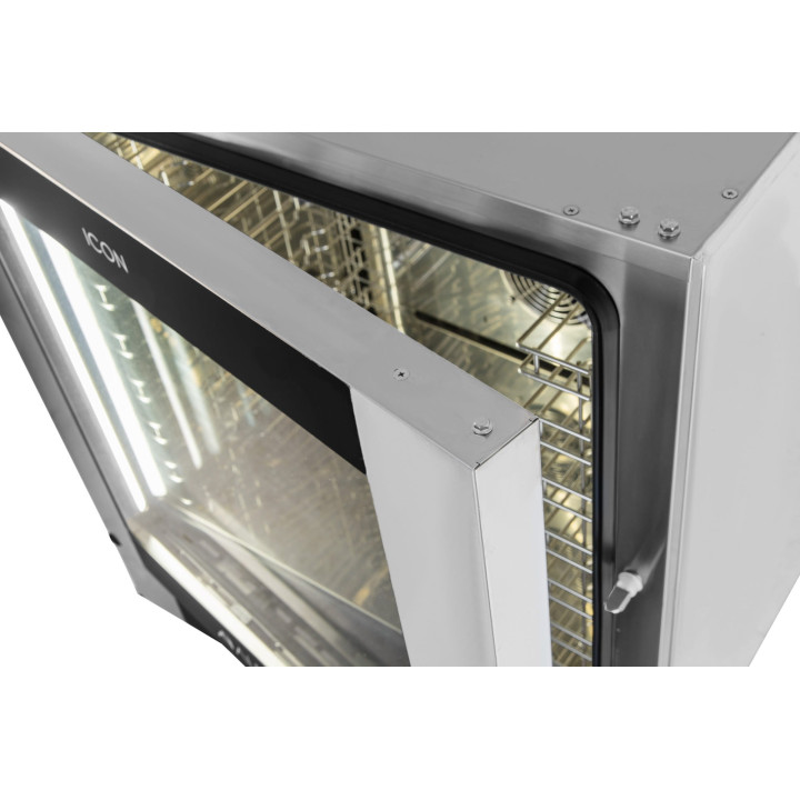 Piec konwekcyjno-parowy ICET071E | automatyczny system myjący | 7x GN 1/1 | 7x 600x400 | Alphatech by Lainox  | sterowanie elekt